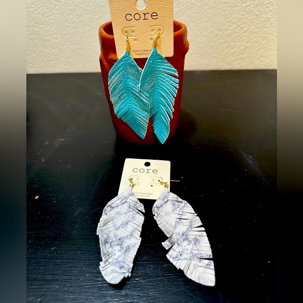 Two Pair of Feather Earrings!